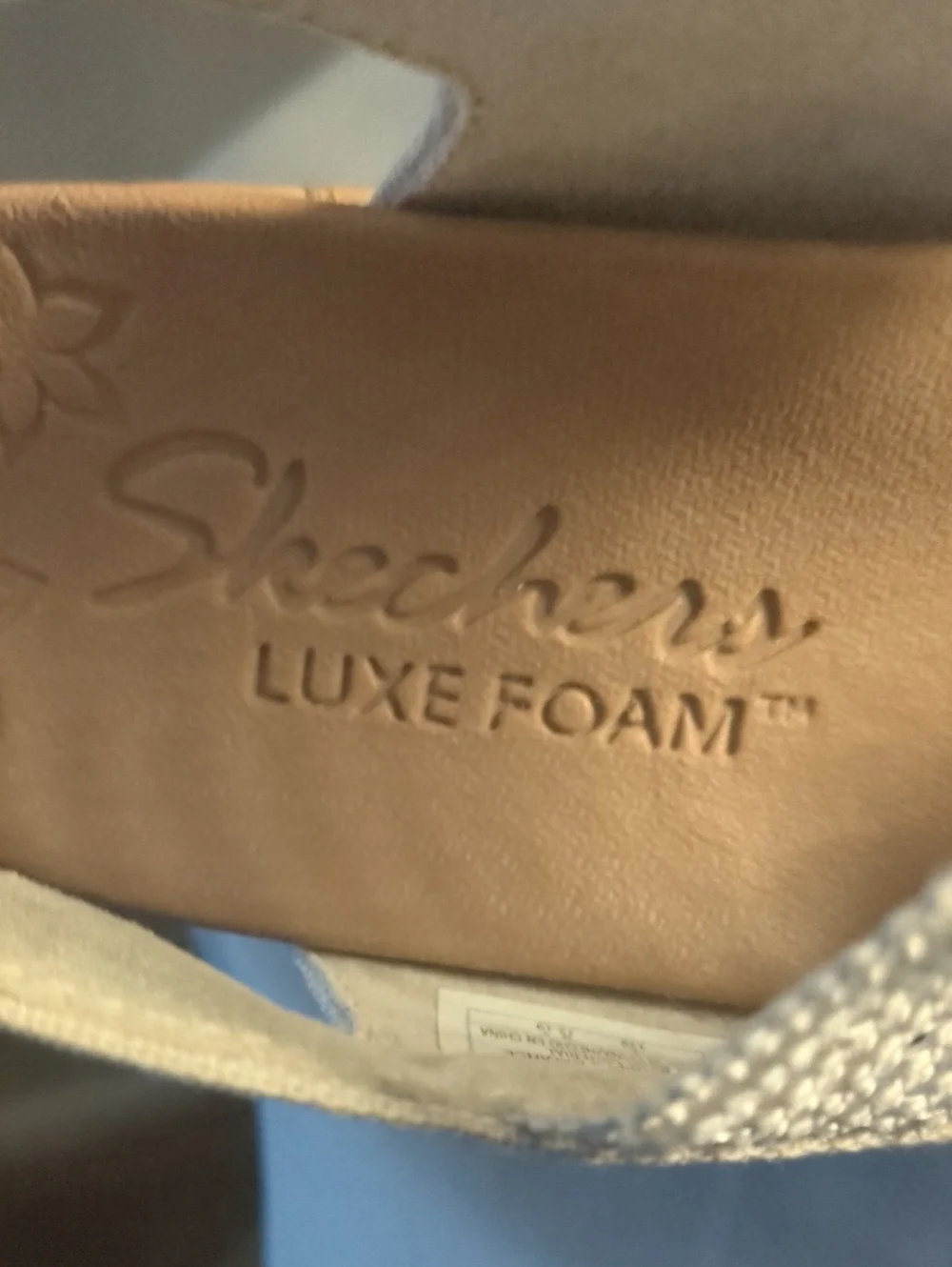 Skechers Beige Wedge Sandals – Neutral Textured Slingback